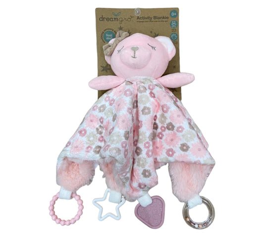 Manta de Apego con Mordedera Niña Dream Gro - Osa Rosa 0+ - Style DF153-PK