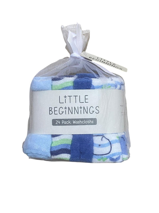 Toallitas 24P GS72190 Little Beginnings Ballenas/Azul