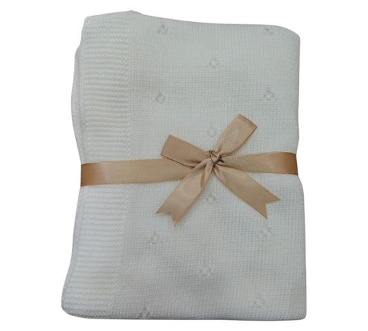 Cobija Tejida Blanca