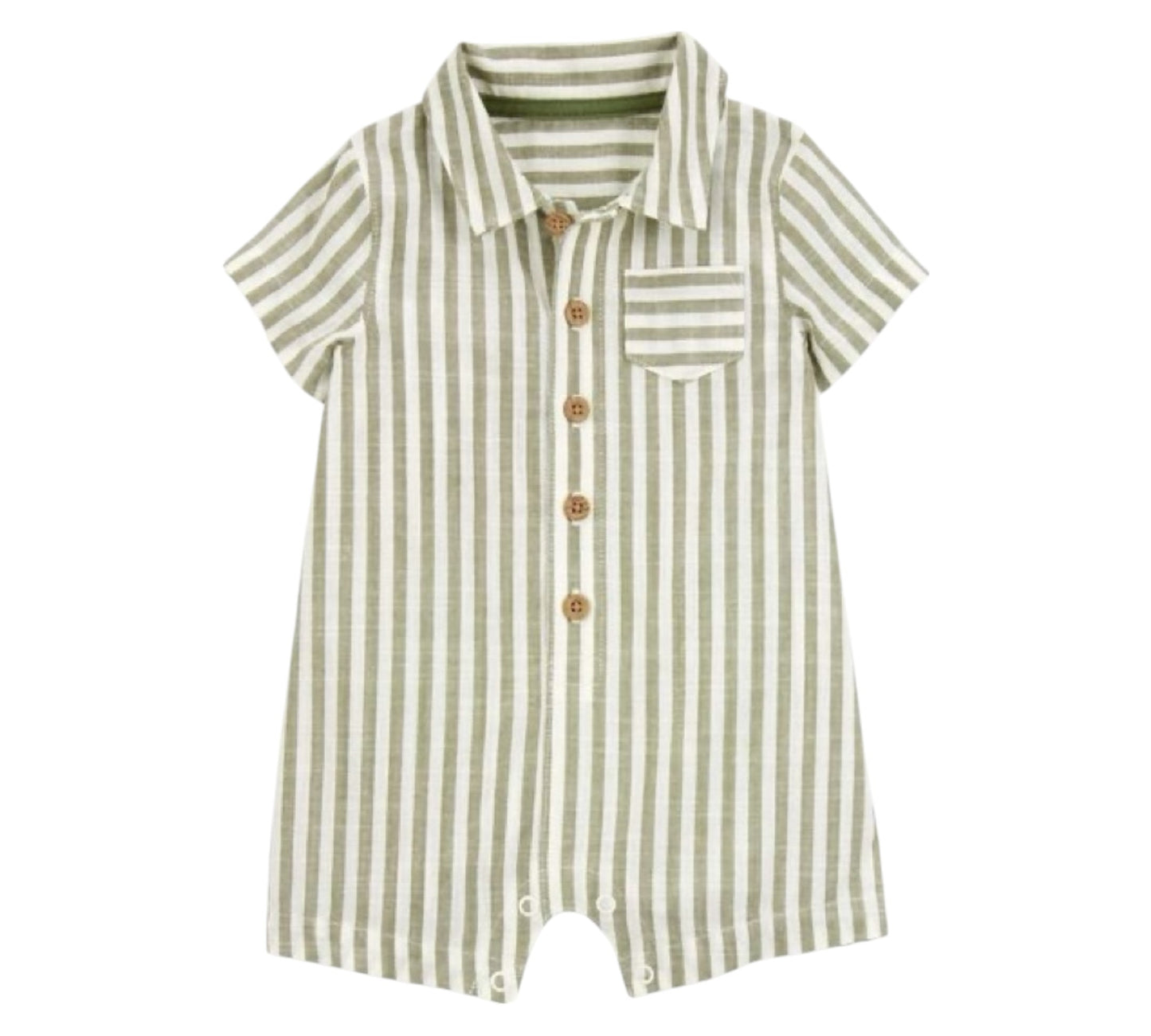 Romper 06M 1S470310 Rayas Verde Carter’s
