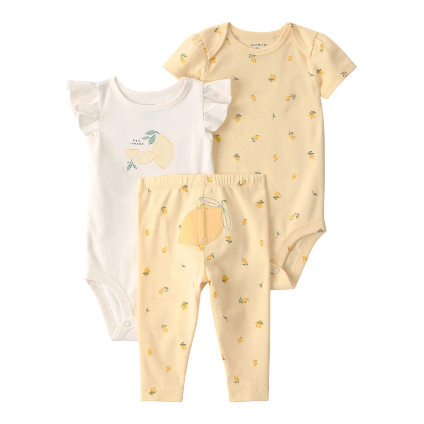Set 3P Niña 1U620010 Carters Limones