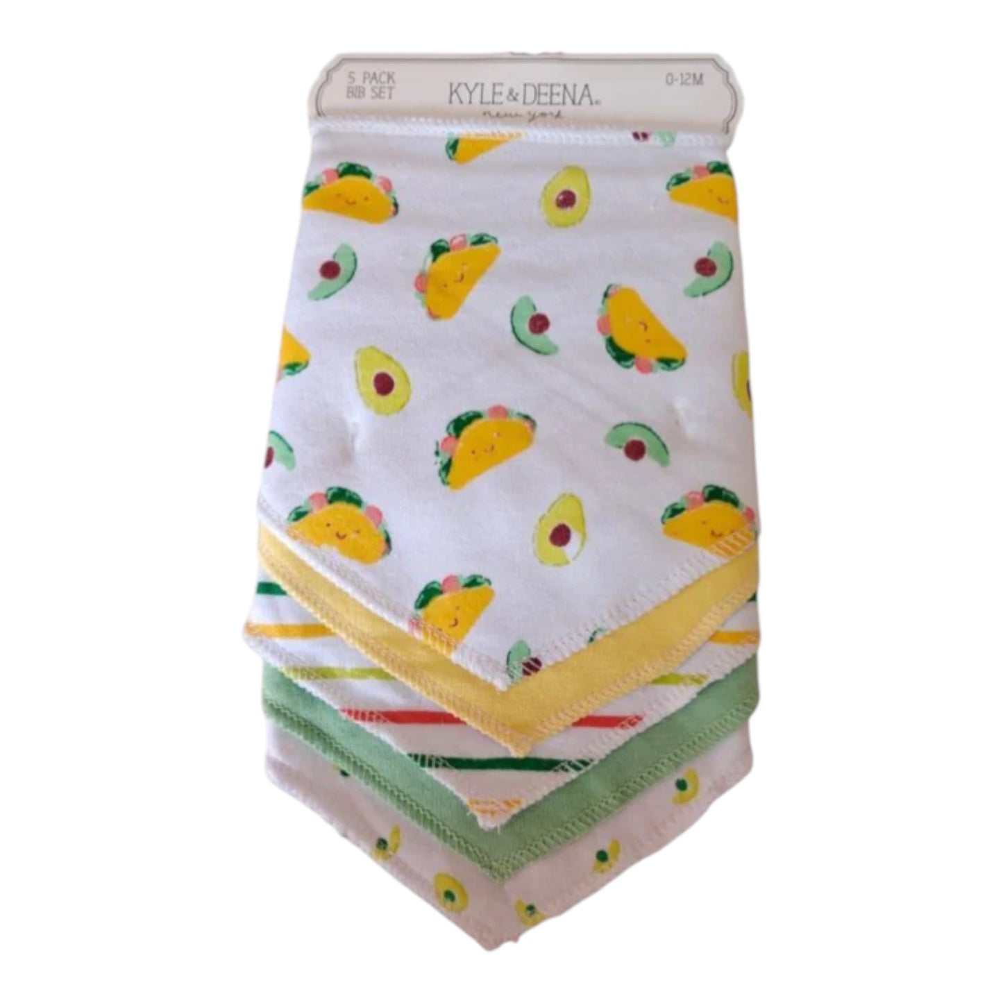 Bandanas Baberos 5P Niña Niño Mix