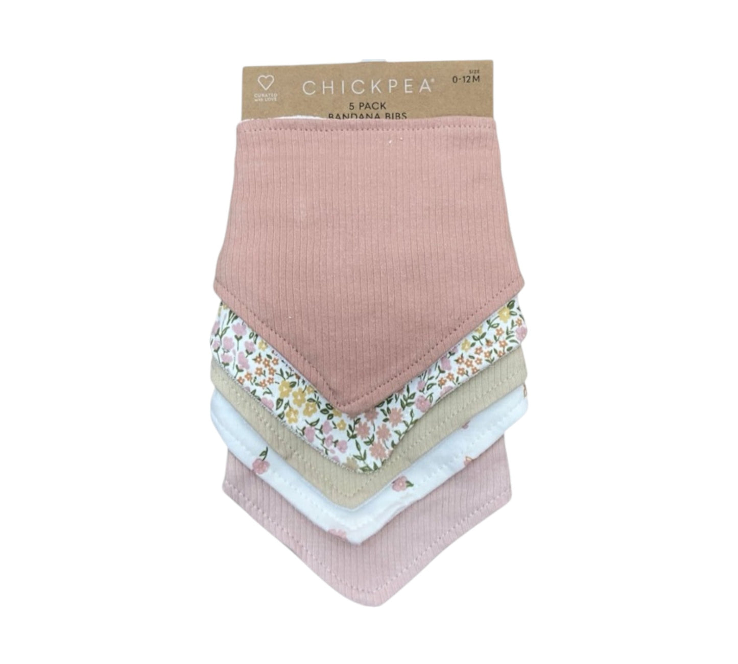 Baberos Bandanas 0/12M EE1000057 ChickPea Flores/Rosa