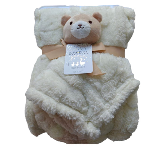 Cobija con Manta de Apego D06906 Oso Beige Duck Duck