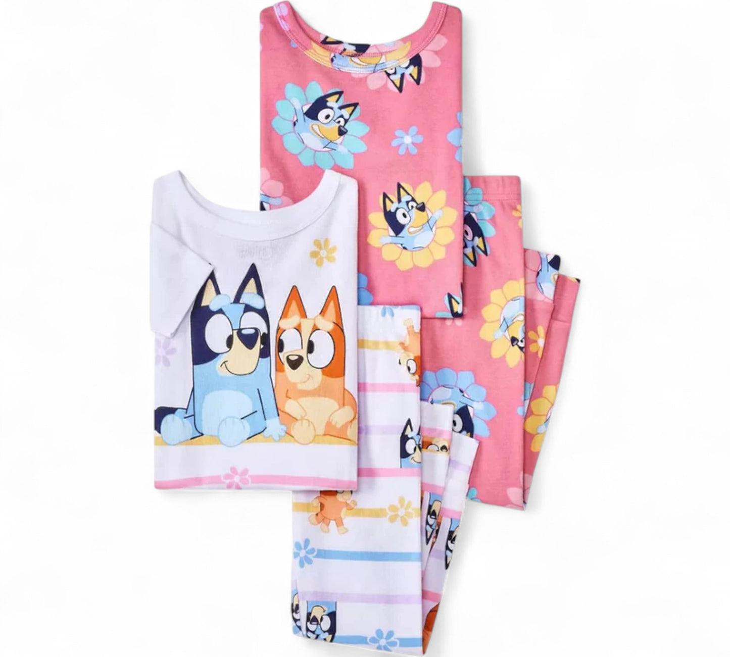 Pijama 4P 4T QF265KSLTG Bluey/Florecitas