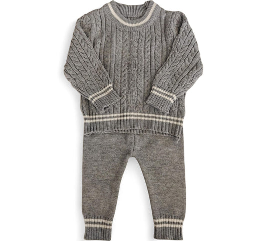 Set 2P 6M F2001 Gris Tejido