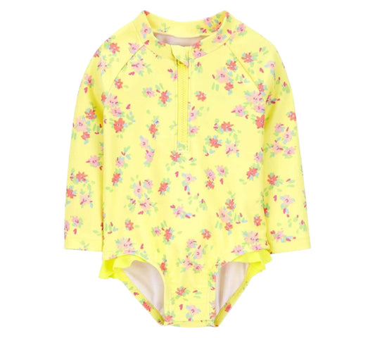 Traje De Baño 12M 1Q504010 Amarillo Flores Oshkosh