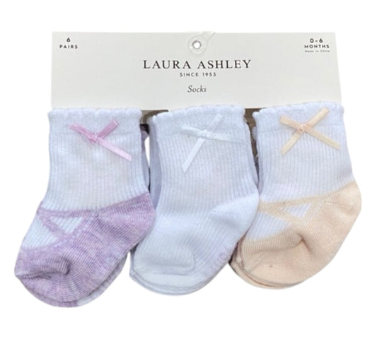 Calcetines 6P 6/12M LGX34980 Laura Ashley Zapatito