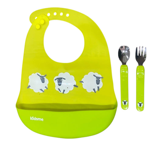Babero Silicone 3P 120172LI Kidsme Ovejas