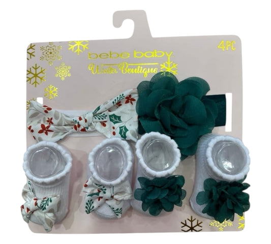 Banditas y Calcetines 4P Navideños BebeBaby