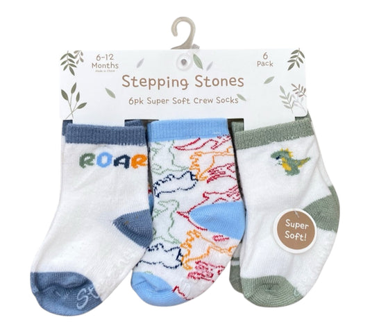 Calcetines 12-18M SBXS40615 Stepping Stones Dinos