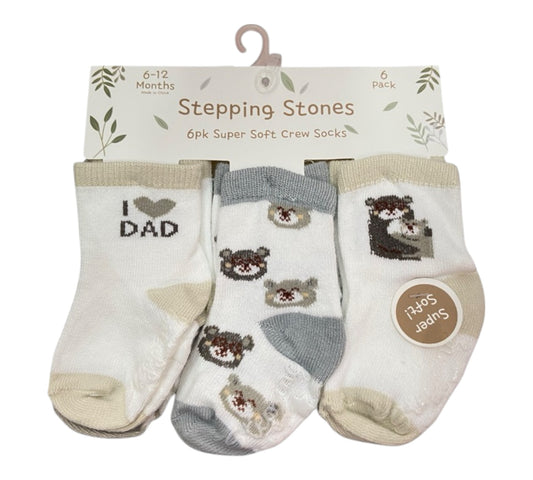 Calcetines 12-18M SBXS40618 Stepping Stones Ositos gris