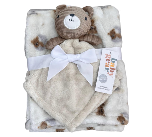 Cobija con Manta de Apego BB2000004 Baby gear Osito Café