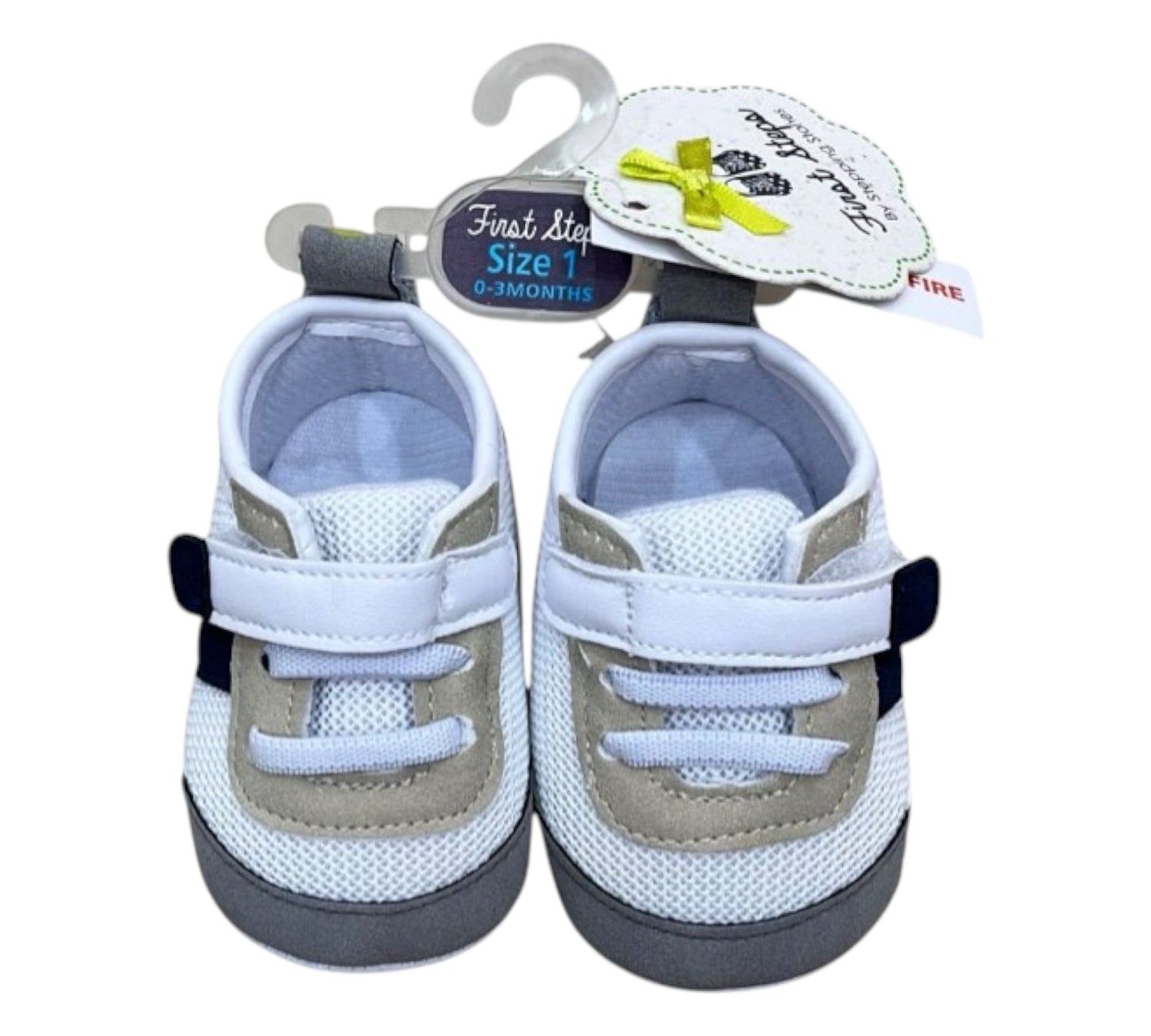 Calzado Tenis 6/9M First Steps Blanco Beige — Sweet Regina