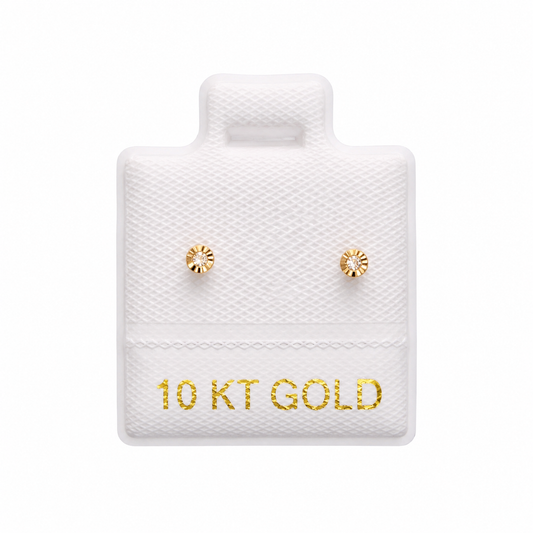 Broquel Mod. Bicel Diamantado Oro 10K