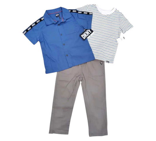 Set 3P 4T DKNY Azul Gris B0307DB4