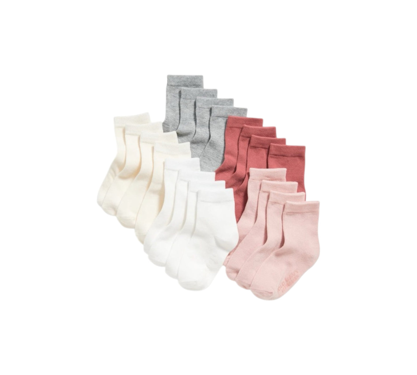 Calcetines 10P 2-3T 560129001 OLD NAVY Rosa/Gris