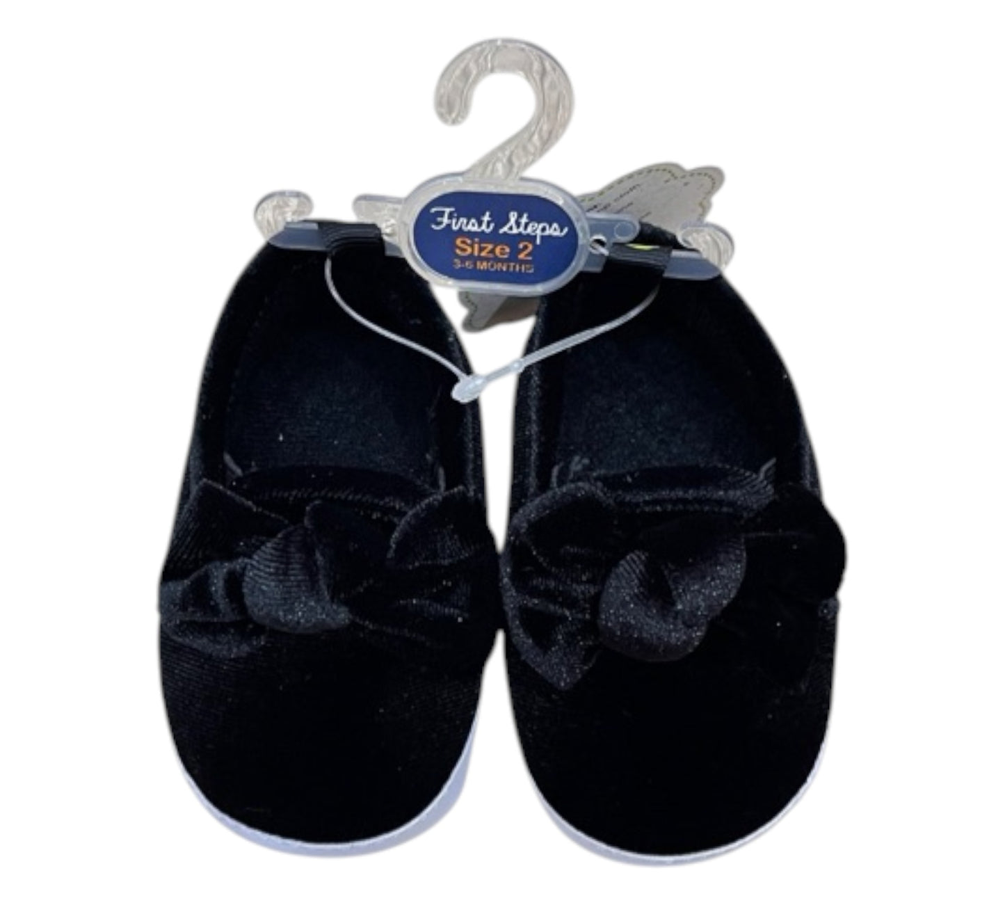 Zapatos 6/9M TGP13288 First Steps Moño Negro Gamusa