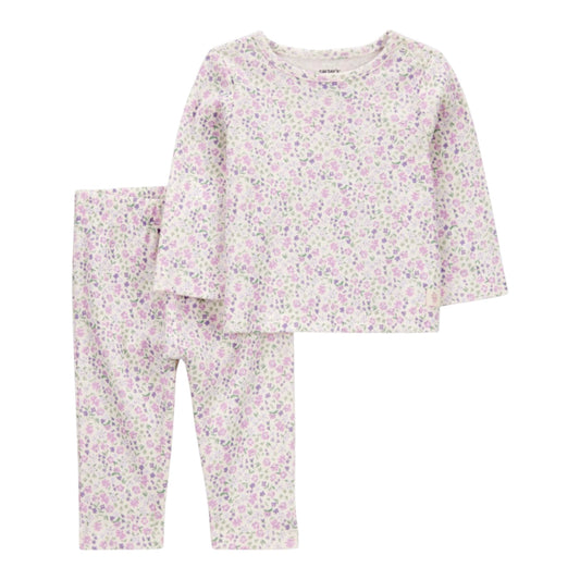 Set 2P Niña 1S940410 Carters Flores Morado
