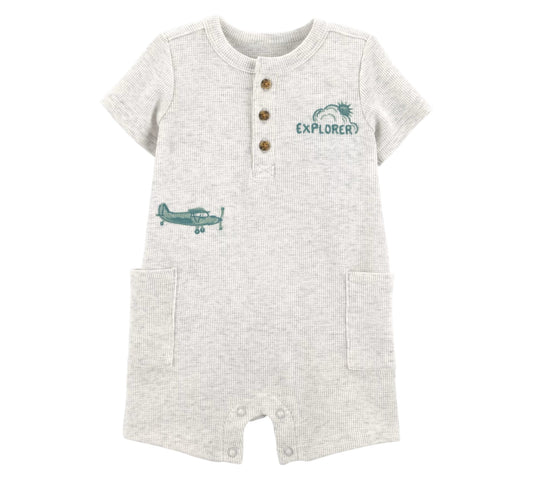 Romper 12M Niño 1U919610 Carters Gris/ Verde