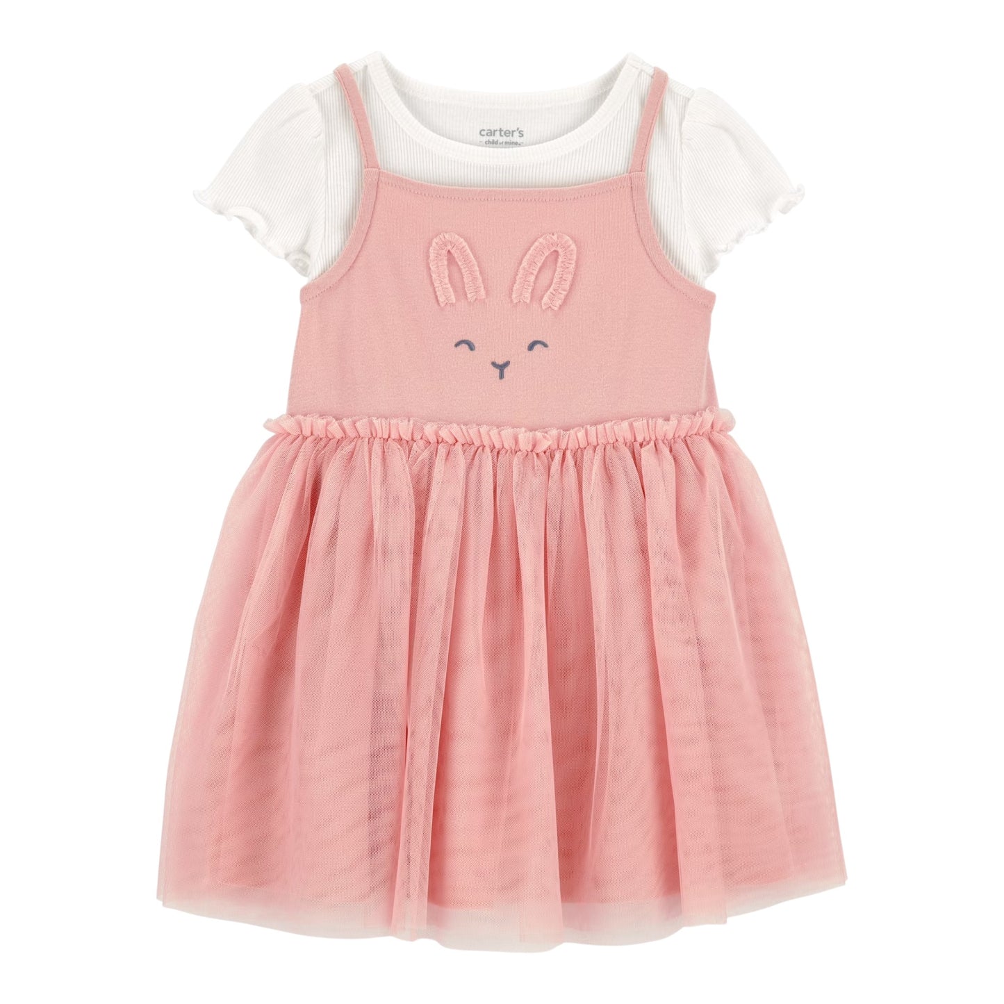 Vestido Niña 6U394710 Carters Conejito Rosa