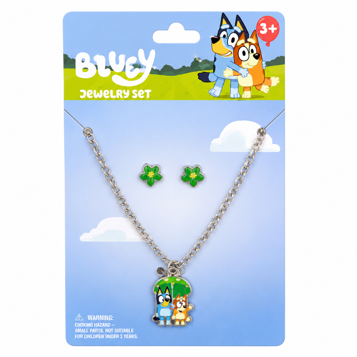 Set Collar y Aretes BY578 Bluey