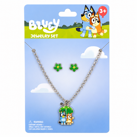 Set Collar y Aretes BY578 Bluey
