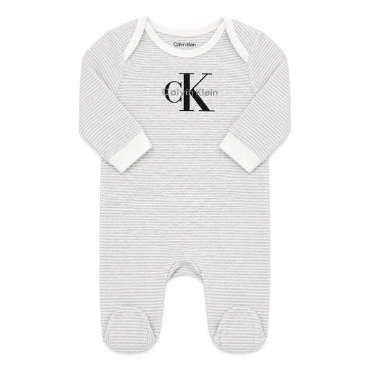 Mameluco Niño CKSJN13A-999 Calvin Klein Gris Rayas