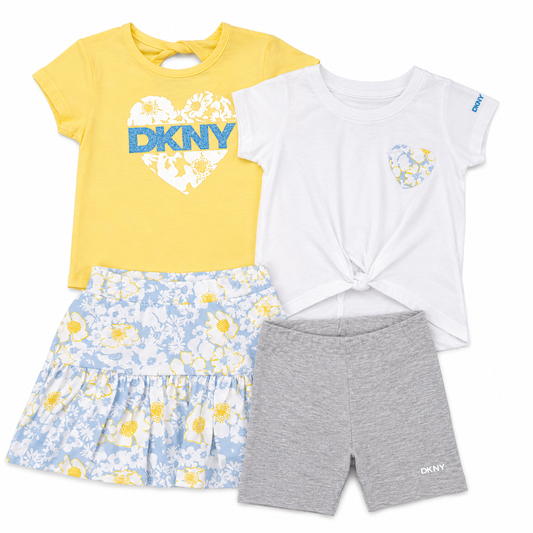 Set 4P Niña C2452DG2 DKNY Corazon Azul