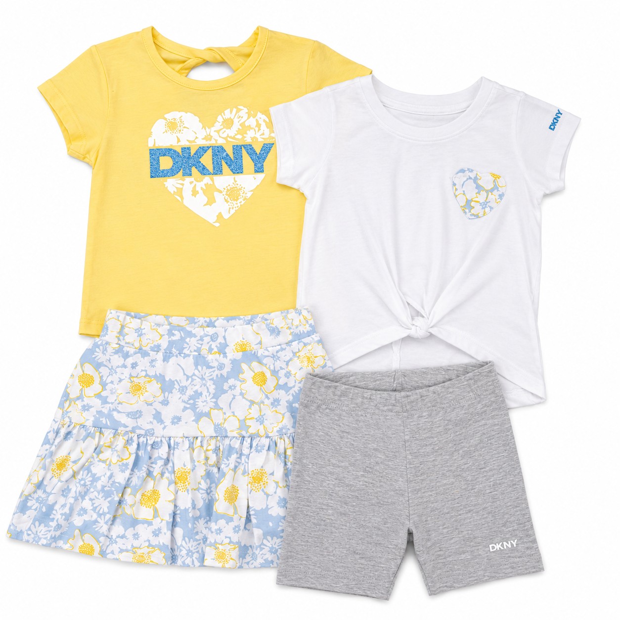 Set 4P Niña C2452DG2 DKNY Corazon Azul