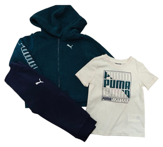 Set 3P 6T PFA24V73 Chamarra Verde Puma