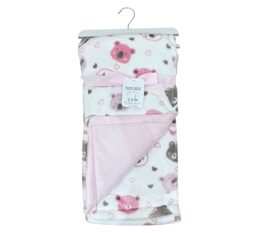 Cobija G D05542 Duck Duck Osito Rosa