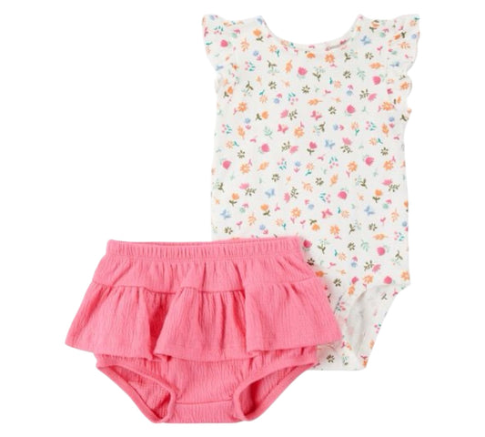 Set 2P 09M 1S522810 Flores/Rosa Carter’s