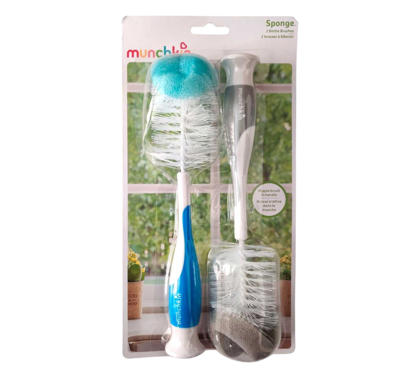 Cepillo Limpia Botellas 2P 16021 Gris Azul Munchkin
