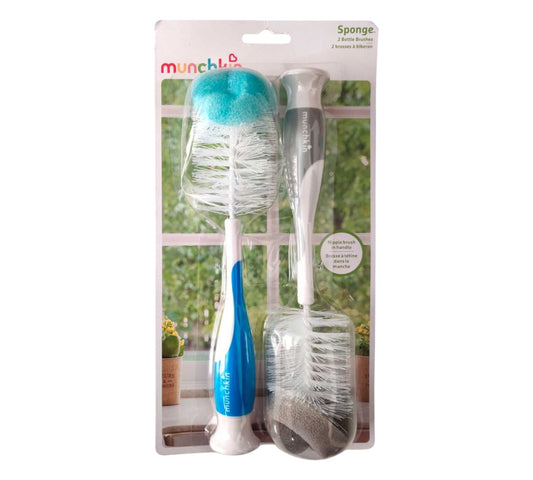 Cepillo Limpia Botellas 2P 16021 Gris Azul Munchkin