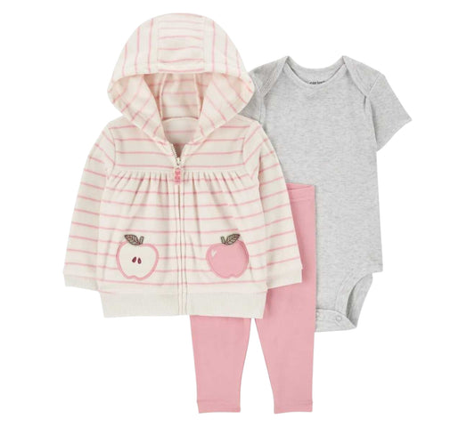 Set 3P 24M 1R736210 Carters Rosa Manzanas