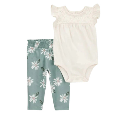 Set 2P 03M 1S927710 Flores Beige Carters