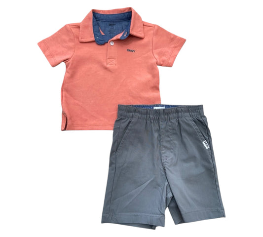 Set 2P 12M C0767DB1 DKNY Coral Gris