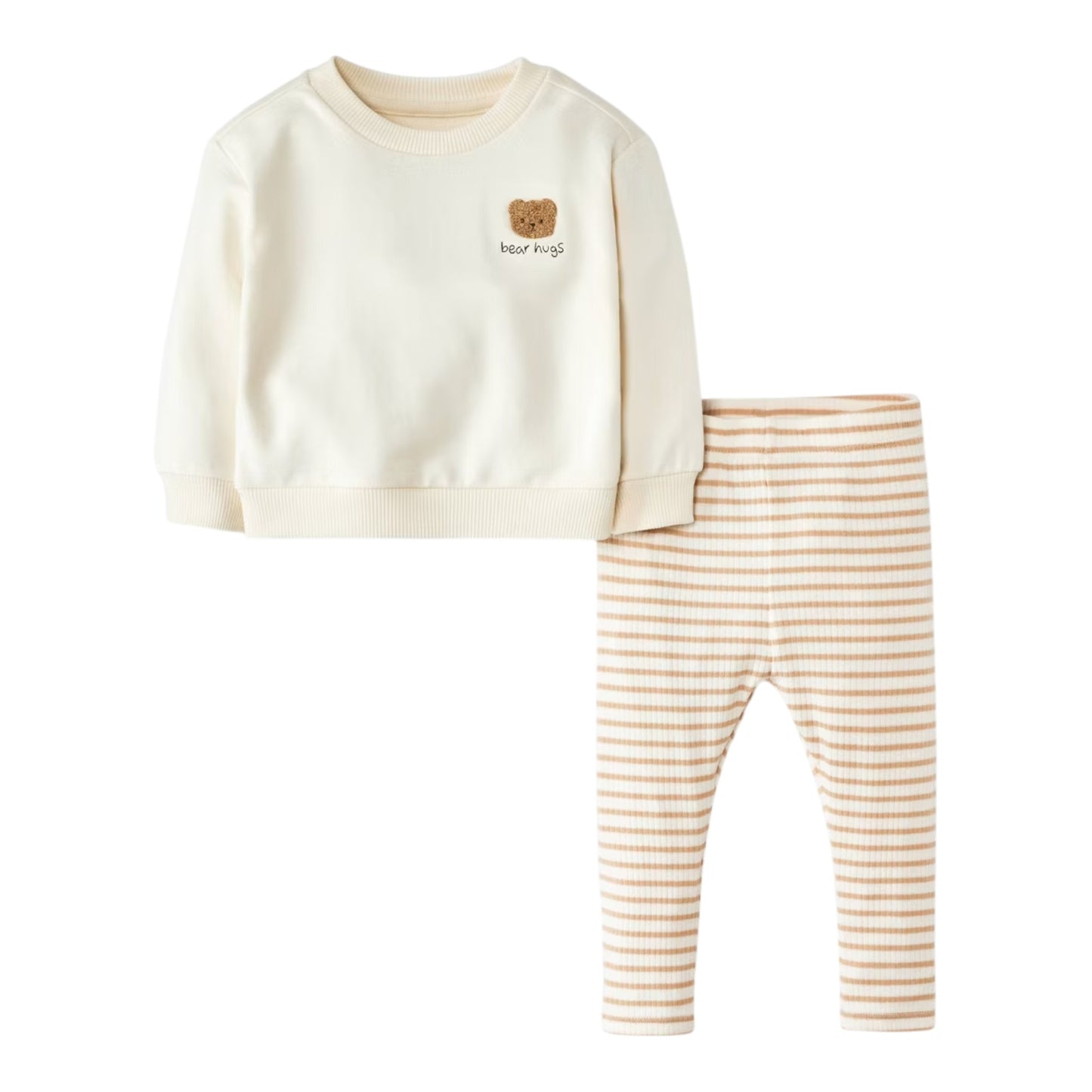 Set 2P Niño E7PY53 Cloud Island Beige Rayas
