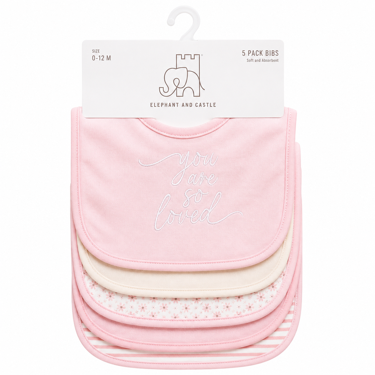 Baberos 5 Piezas Estampados Variados para Bebé Niña y Niño | Sweet Regina