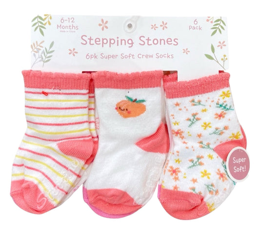 Calcetines 12-18M SGXS40624 Stepping Stones Coral