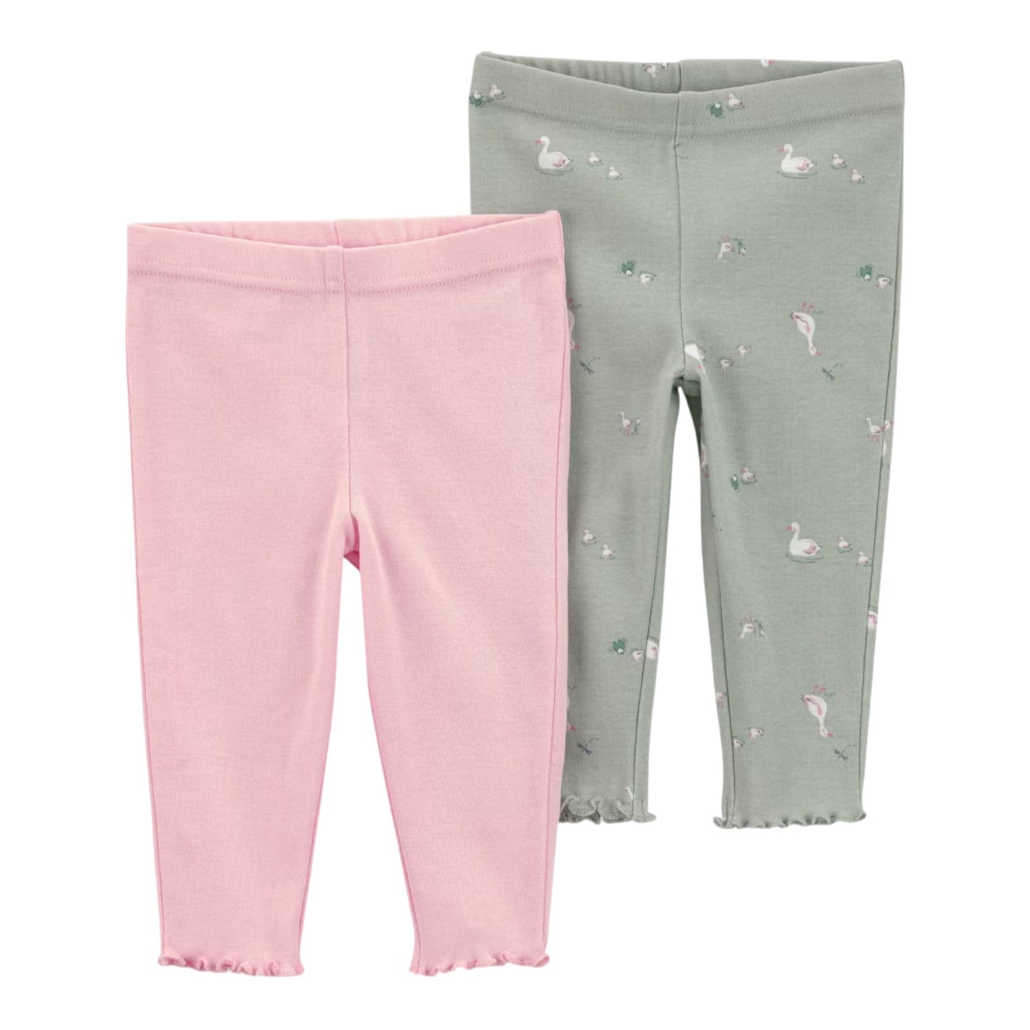 Set Pantalones Niña 1U689210 Carters Verde Patitos