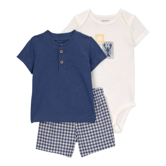 Set 3P Niño 1U810910 Carters Marino Cuadros