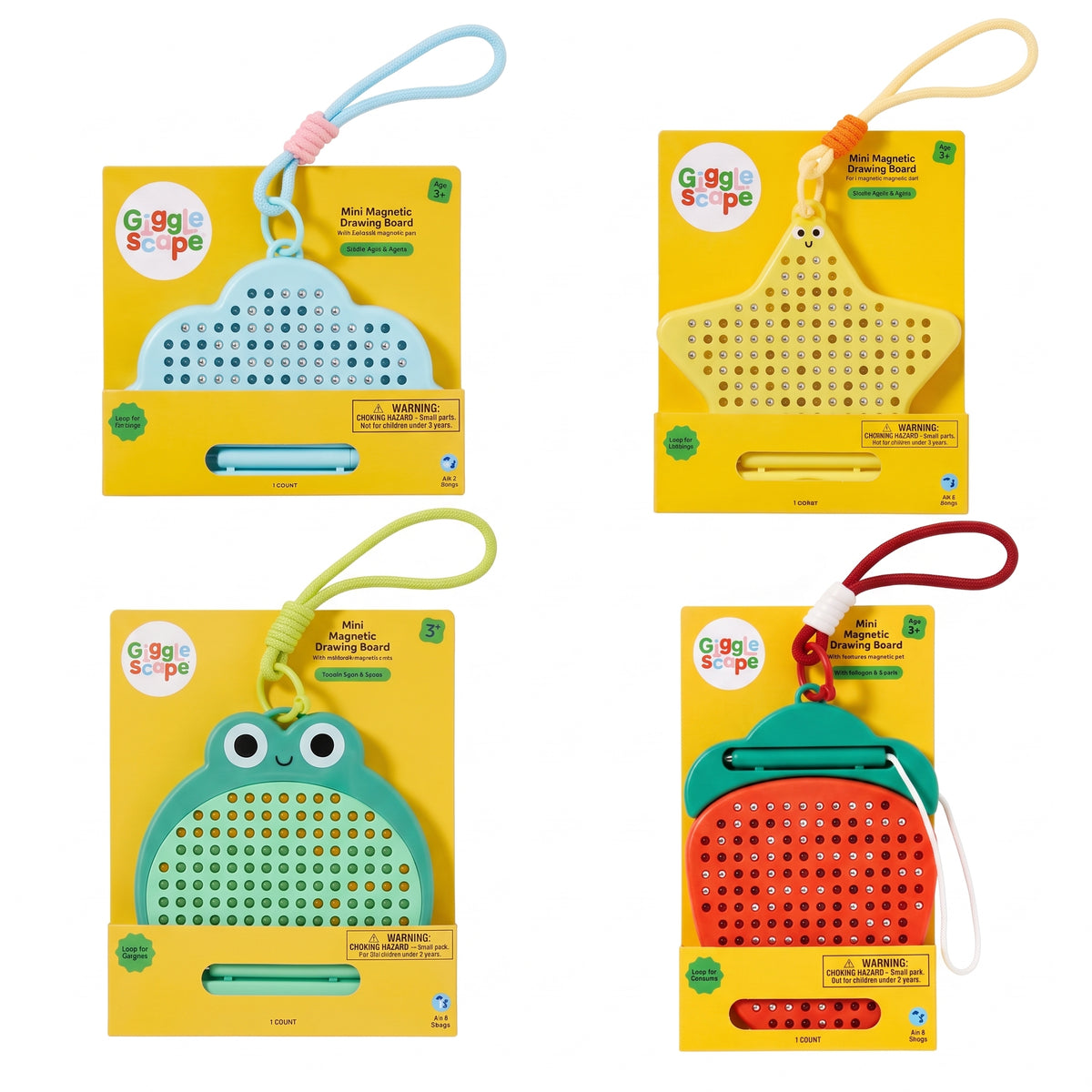 Juguete Educativo Mini Pizarra Magnética De Dibujo Gigglescape — Sweet Regina