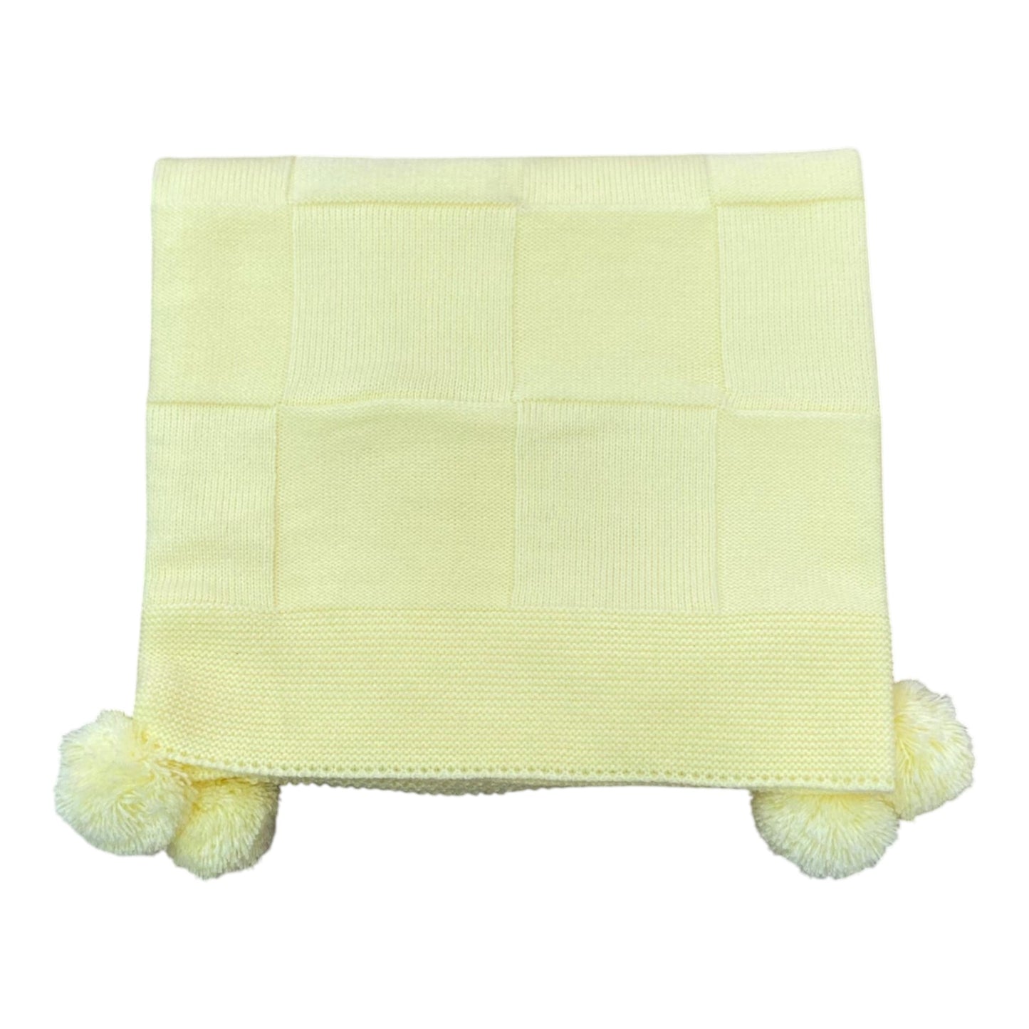 Cobija Tejida Amarillo Pastel