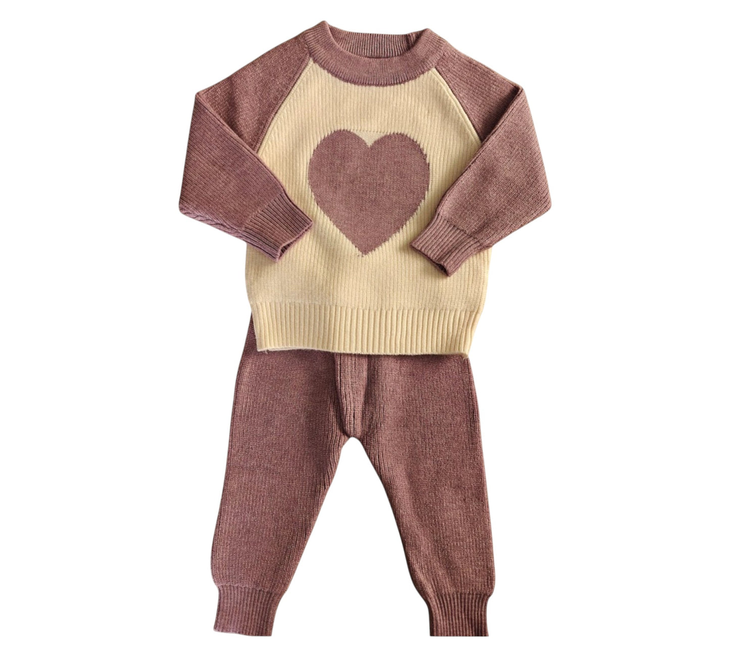 Set 2P 09M F2007 Lila Beige