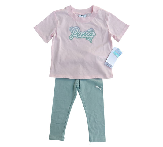 Set 2P Niña Talla 3T Style PSP25V52-16971 Puma Rosa Gris