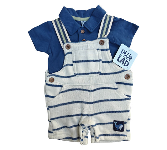 Set 2P Niño Talla 3-6M Style WLBE097D Little Lad Azul Bco