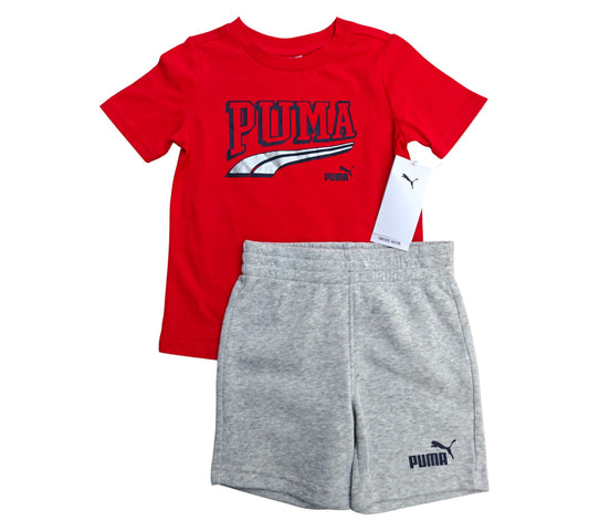 Set 2P Niño Talla 3T Style PSP25V42-16844 Puma Rojo Gris