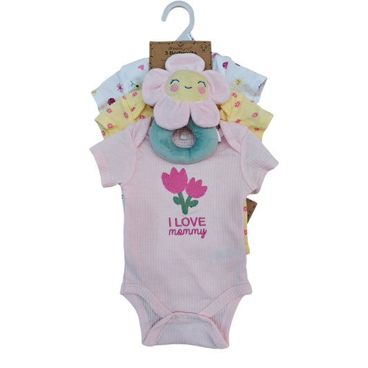 Blusas 4P Niña DA345-PK Amarillo